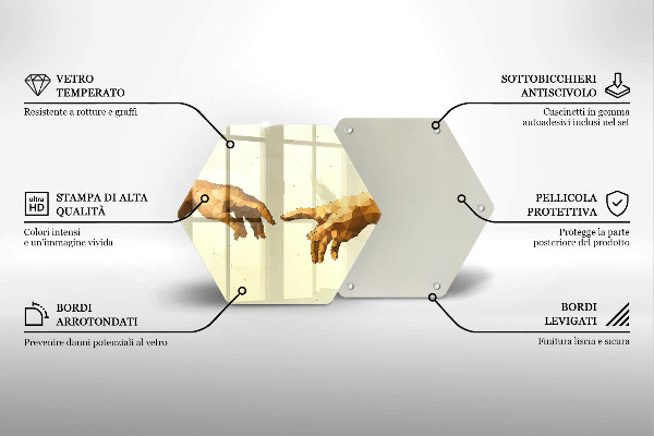 Cache plaque de cuisson Création des mains d'Adam