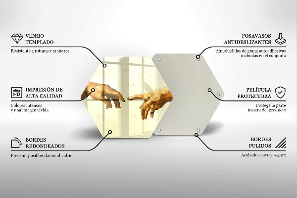 Cache plaque de cuisson Création des mains d'Adam