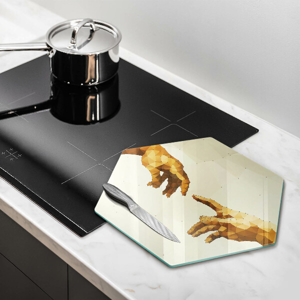 Cache plaque de cuisson Création des mains d'Adam