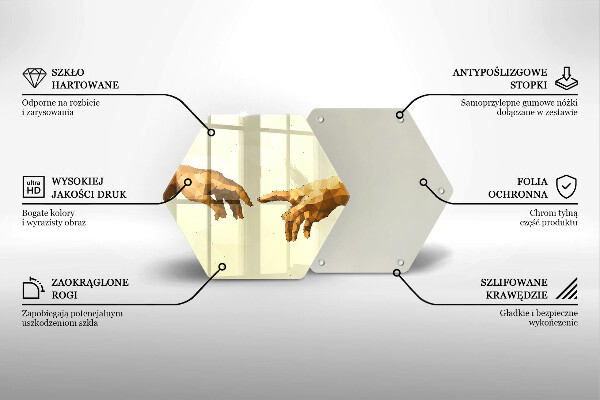 Cache plaque de cuisson Création des mains d'Adam