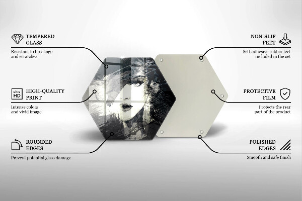 Cache plaque de cuisson Peinture d'une femme