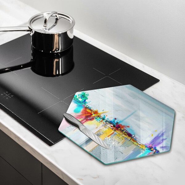 Cache plaque de cuisson Abstraction peinte
