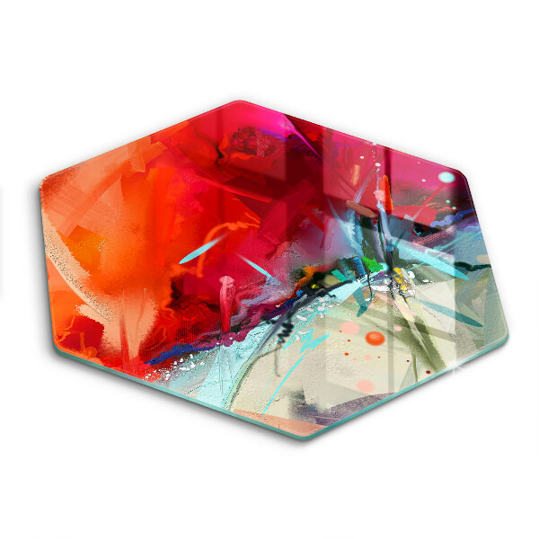 Cache plaque de cuisson Abstraction peinte