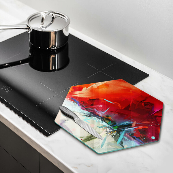 Cache plaque de cuisson Abstraction peinte