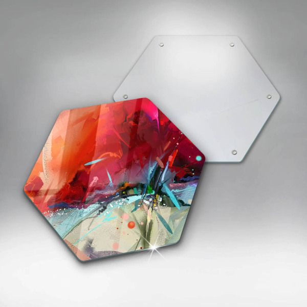 Cache plaque de cuisson Abstraction peinte