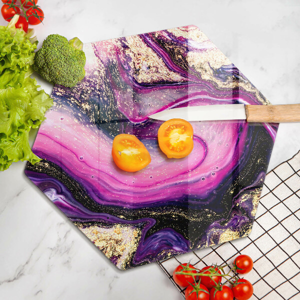 Cache plaque de cuisson Or de conception abstraite