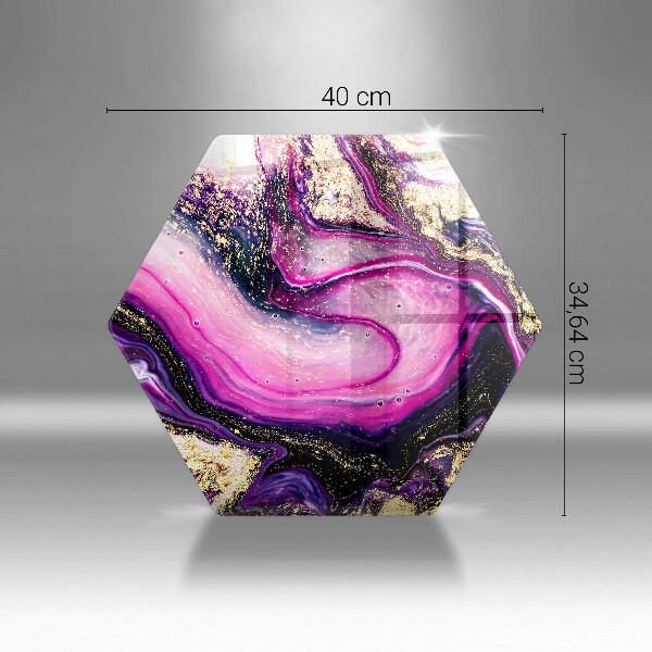 Cache plaque de cuisson Or de conception abstraite