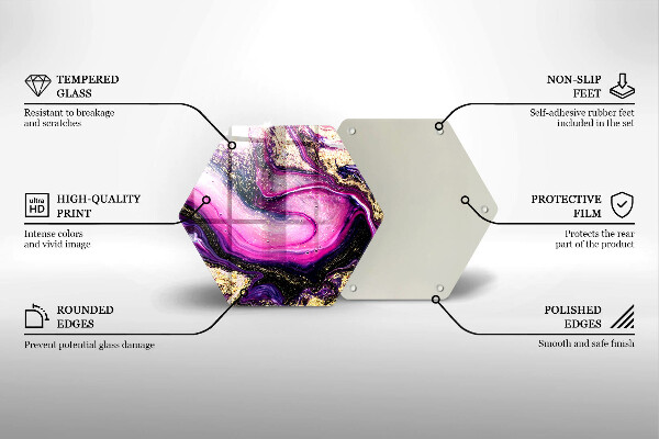 Cache plaque de cuisson Or de conception abstraite