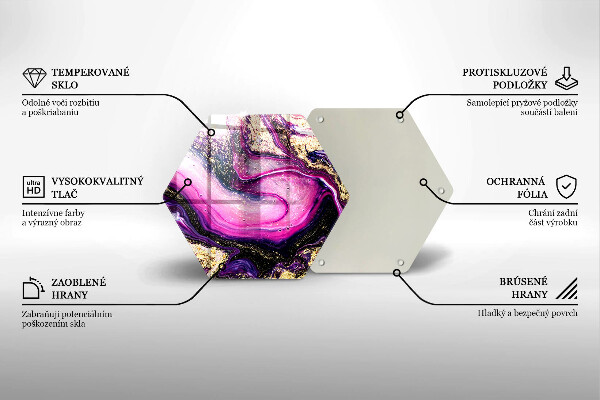 Cache plaque de cuisson Or de conception abstraite