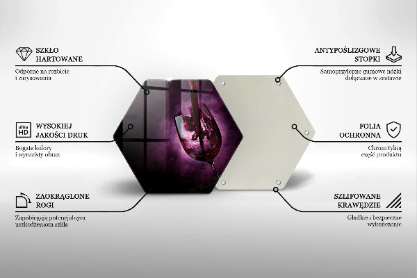 Cache plaque de cuisson Un verre de vin