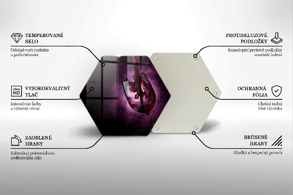 Cache plaque de cuisson Un verre de vin