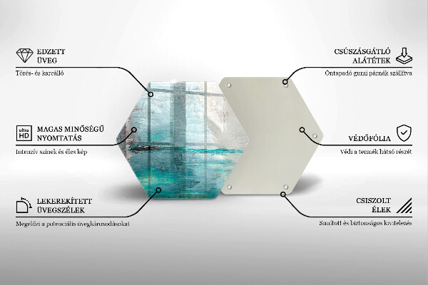 Cache plaque de cuisson Fond d'abstraction de peinture