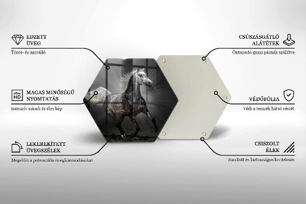 Cache plaque de cuisson Cheval au galop