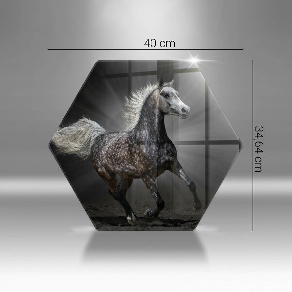 Cache plaque de cuisson Cheval au galop