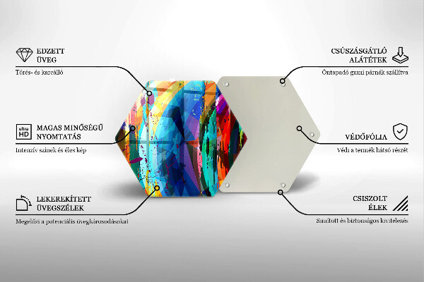 Cache plaque de cuisson Taches de peinture colorées