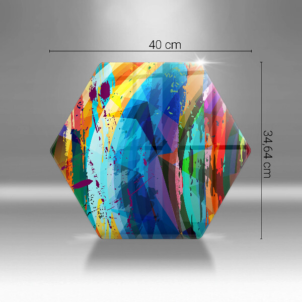 Cache plaque de cuisson Taches de peinture colorées