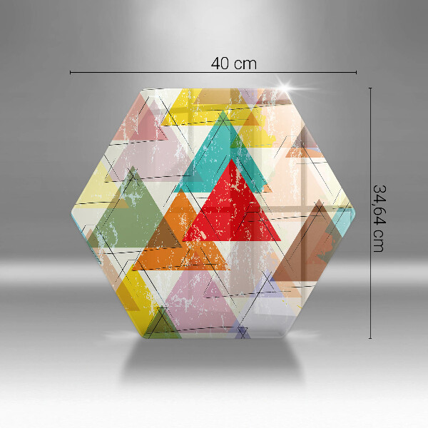 Cache plaque de cuisson Triangles peints