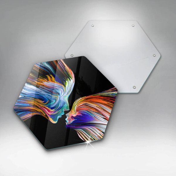 Protection plaque induction Baiser abstraction