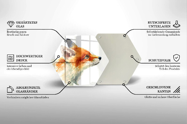 Protection plaque induction Renard peint