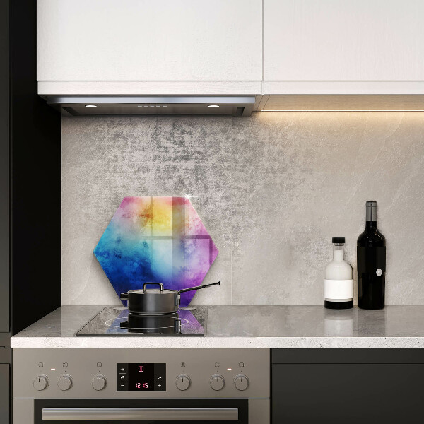 Protection plaque induction Éclaboussures d'aquarelle arc-en-ciel