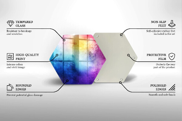 Protection plaque induction Éclaboussures d'aquarelle arc-en-ciel