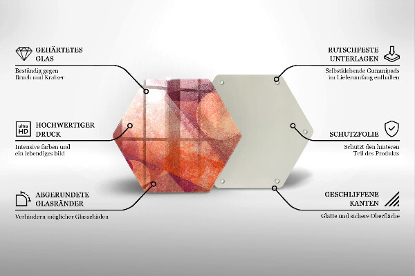 Protection plaque induction Art abstrait