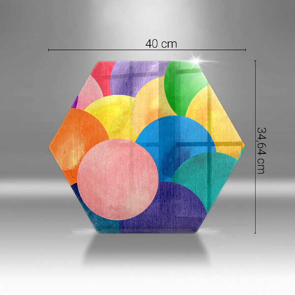 Protection plaque induction Cercles colorés