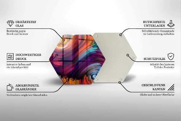 Protection plaque induction Des reflets colorés