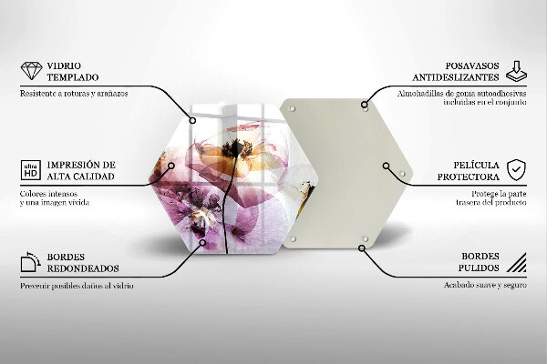 Protection plaque induction Fleurs délicates