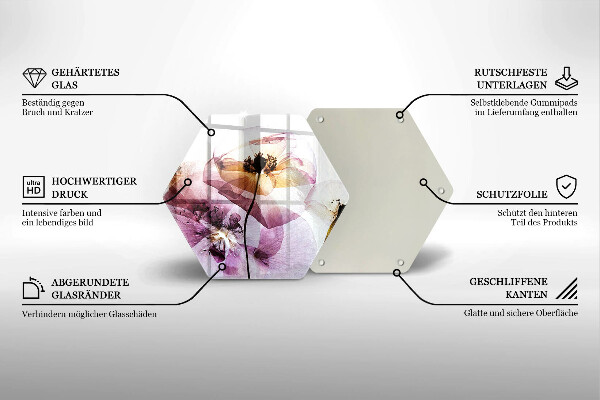 Protection plaque induction Fleurs délicates