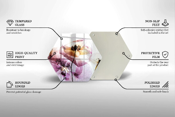 Protection plaque induction Fleurs délicates