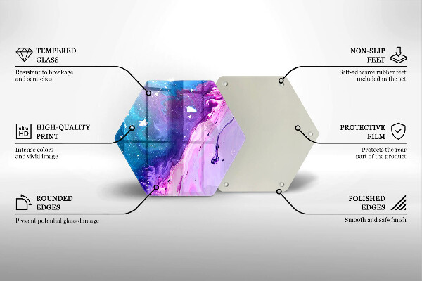 Protection plaque induction Encres d'abstraction