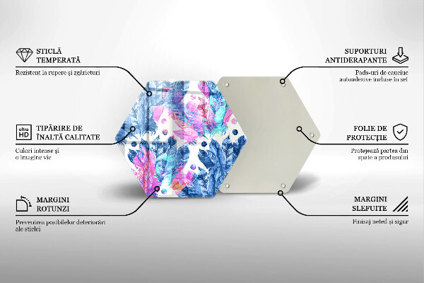 Protection plaque induction Illustration bohème de plumes