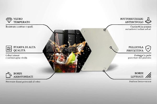 Cache plaque de cuisson Boire avec de la glace