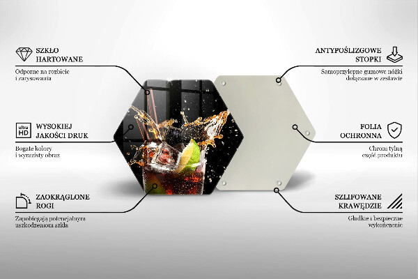 Cache plaque de cuisson Boire avec de la glace