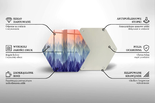 Protection plaque induction Forêt au coucher du soleil