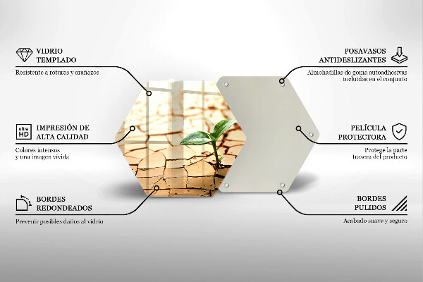 Cache plaque de cuisson Une plante solitaire