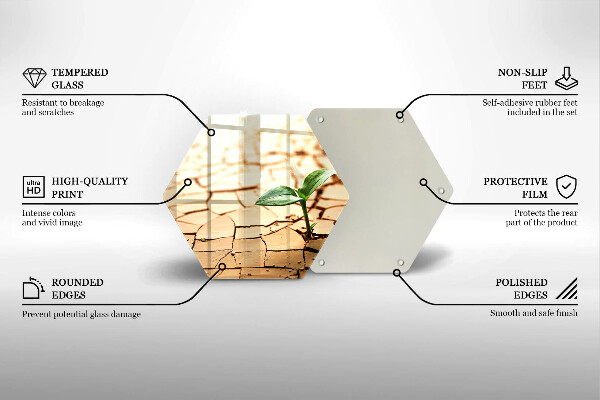 Cache plaque de cuisson Une plante solitaire