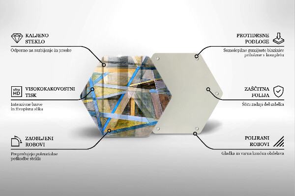Cache plaque de cuisson Abstraction des lignes peintes