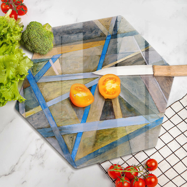 Cache plaque de cuisson Abstraction des lignes peintes