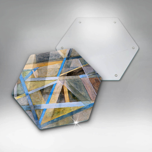 Cache plaque de cuisson Abstraction des lignes peintes