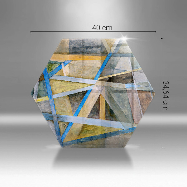 Cache plaque de cuisson Abstraction des lignes peintes