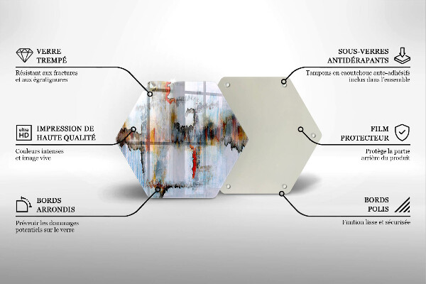 Cache plaque de cuisson Peintures abstraites