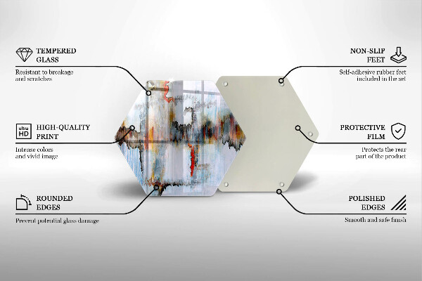 Cache plaque de cuisson Peintures abstraites