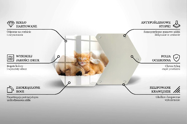 Cache plaque de cuisson Animaux chien et chat