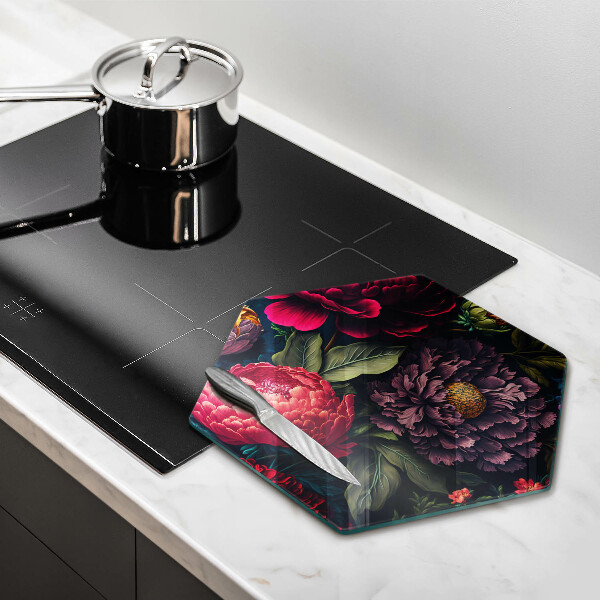 Protection plaque induction Belles fleurs