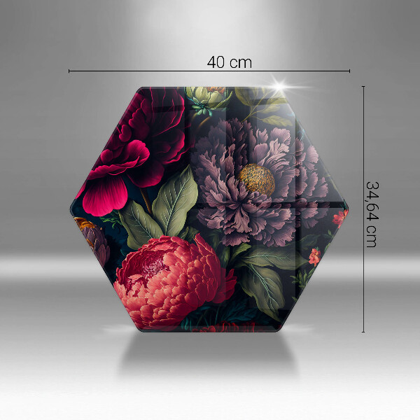 Protection plaque induction Belles fleurs