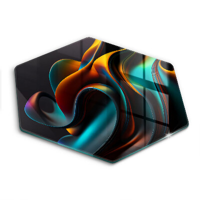Protection plaque induction Abstraction colorée