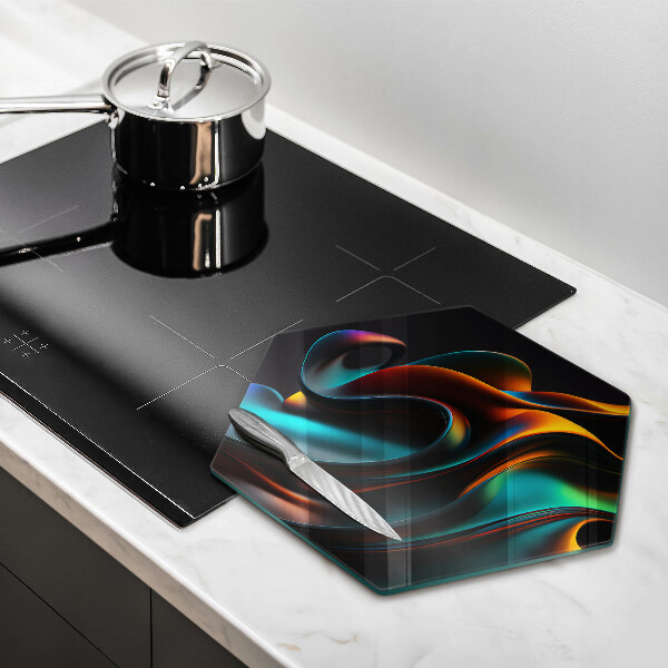 Protection plaque induction Abstraction colorée