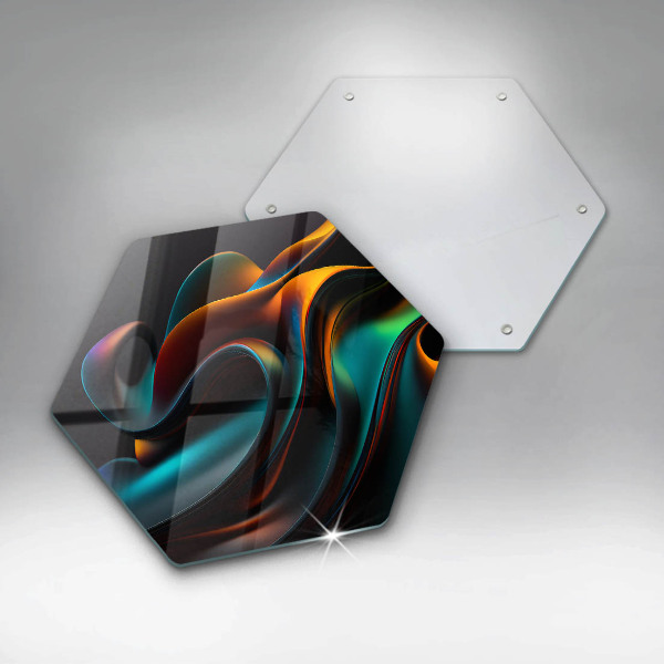 Protection plaque induction Abstraction colorée